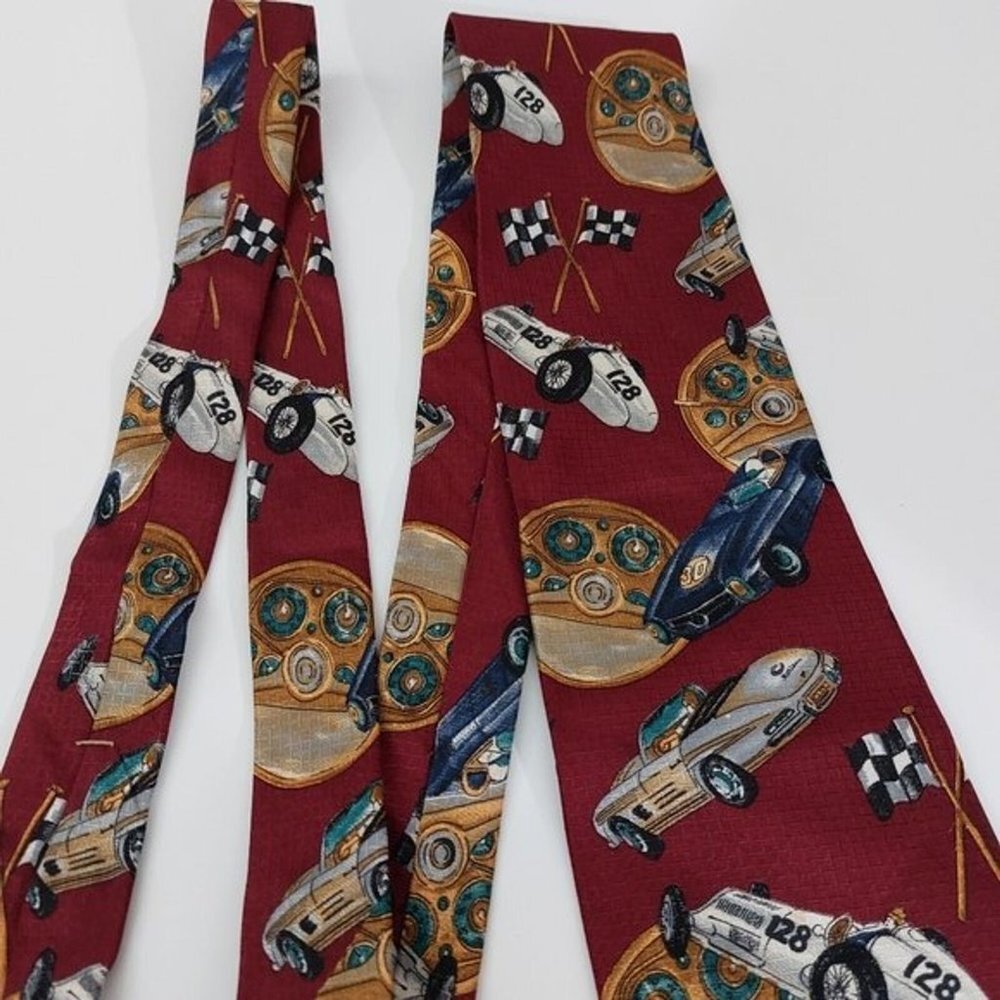 Ferrell Reed Rutledge's Nascar Racing Car Men's 100% Silk Novelty Necktie - Picture 3 of 8